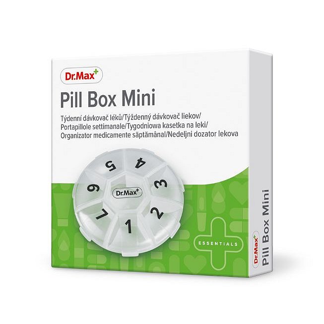 Dr.Max Pill Box Mini týdenní dávkovač léků 1 ks