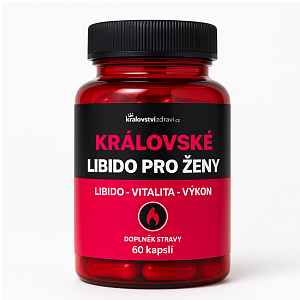 Království zdraví Královské Libido pro ženy, Maca 600 mg + Ženšen 100 mg, 60 kapslí