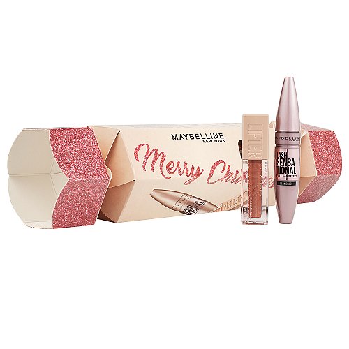 Maybelline dárková sada řasenka Lash Sensational a lesk na rty Lifter Gloss 2ks