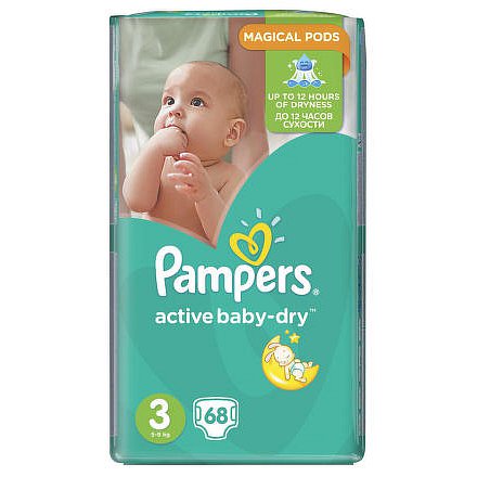 PAMPERS Active Baby VPP Midi 4-9kg 68ks