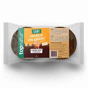 Topnatur Slim&Fit Kukuřičné chlebíčky se slaným karamelem v mléčné polevě 70 g