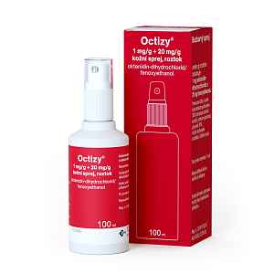 Octizy 1 mg/g + 20 mg/g kožní sprej, roztok 100 ml