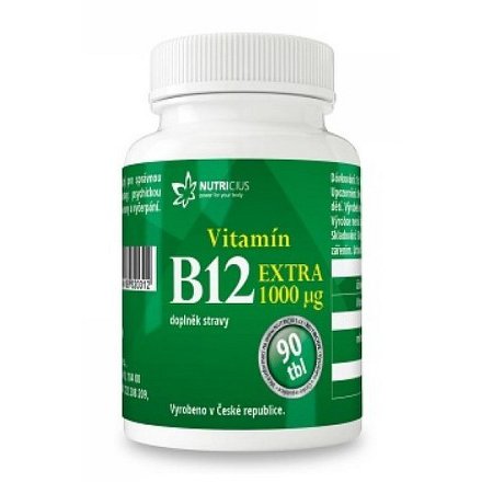 Vitamín B12 EXTRA 1000mcg tbl.90