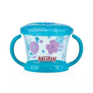 NUBY Miska s oušky na svačinu 12m+, růžová