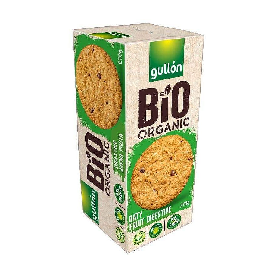 Gullón BIO Digestive sušenky s ovsem a ovocem 270g