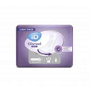 iD Discreet Light Maxi Night inkontinenční vložky 12 ks
