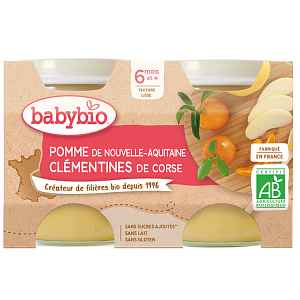 2 x BABYBIO Jablko s klementinkami 130 g