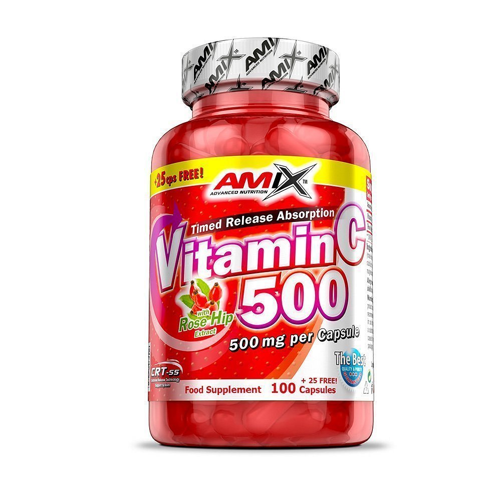 Amix Vitamin C 500mg, 125 kapslí