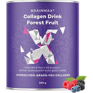 BrainMax Collagen Drink, kolagen nápoj, lesní ovoce 300 g