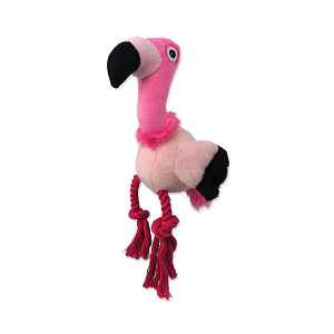 Dog Fantasy Hračka Silent Squeak plameňák růžový 27 cm