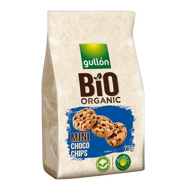 Gullón BIO Mini choco chips sušenky s kousky čokolády 75g