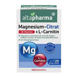 altapharma Kapsle s hořčíkem a L-karnitinem, doplněk stravy 20 ks