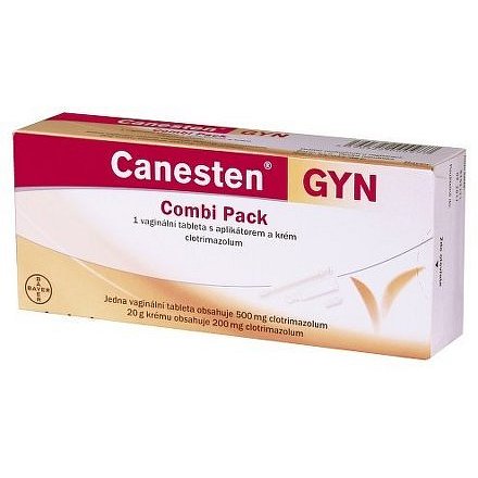 Canesten GYN COMBI PACK, vaginální tableta a krém