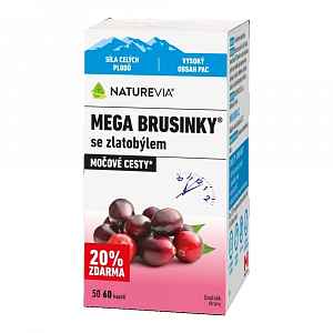 Swiss NatureVia Mega brusinky 50+10 kapslí