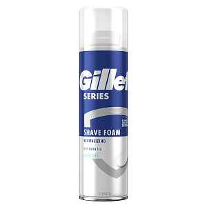 Gillette Series Revitalizing pěna na holení se zeleným čajem 250 ml