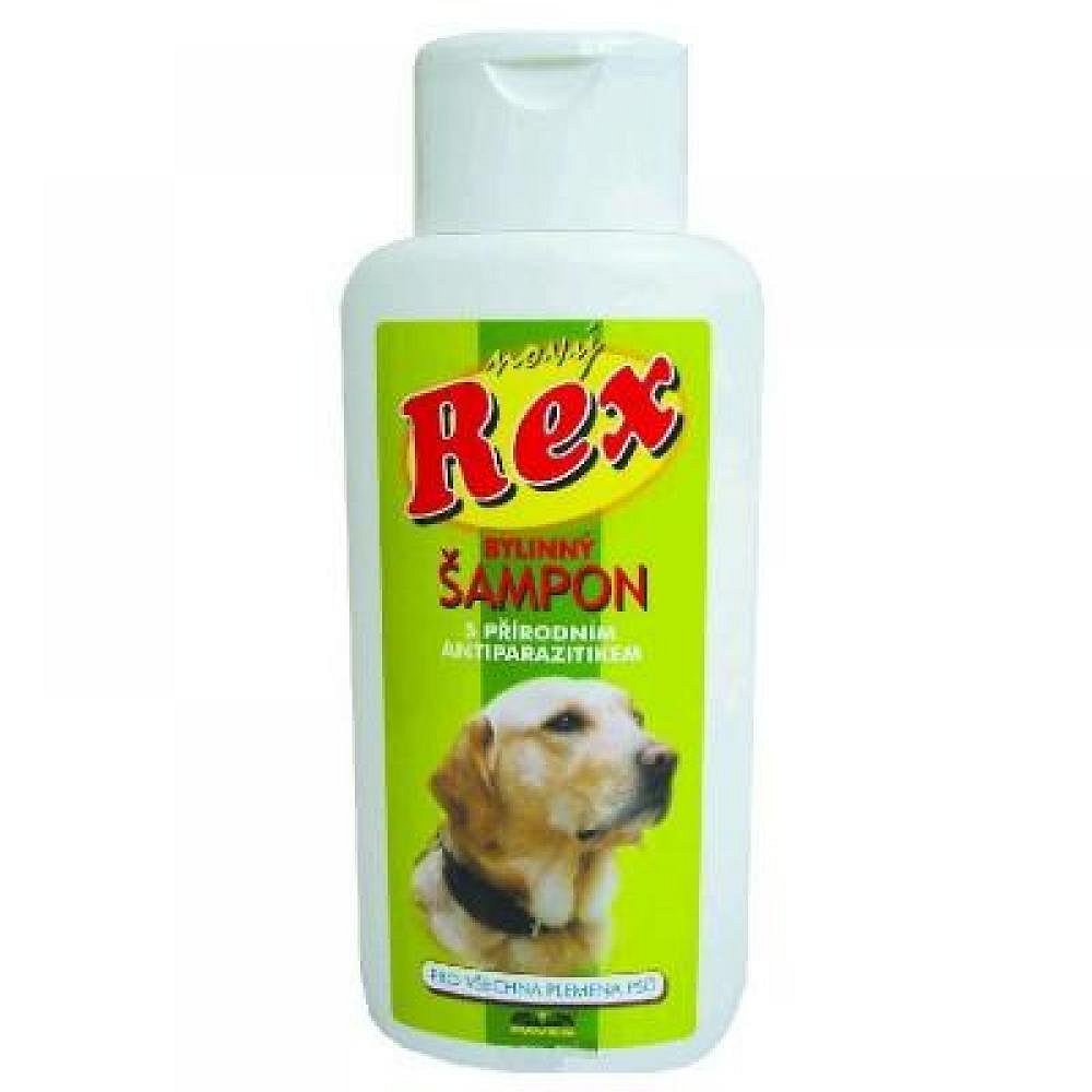 Rex bylinný šampon s antiparazitní přísadou pro všechna plemena psů 250ml