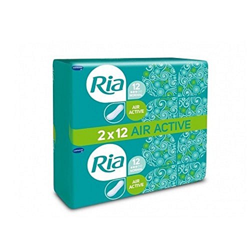 Ria Air Active Normal dámské hygienické vložky bez křidélek duopack 2 x 12 ks