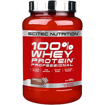 SciTec Nutrition 100% Whey Protein Professional med-vanilka 920g
