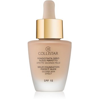 Collistar Foundation Perfect Nude rozjasňující make-up pro přirozený vzhled SPF 15 odstín 1 Ivory 30 ml