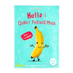Quret Pleťová maska Hello Friends Banán 25 g
