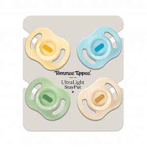 Tommee Tippee Silikonový Dudlík Ultralight Boy 0–⁠⁠⁠⁠⁠⁠6m 4 ks