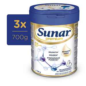 3x SUNAR Mléko kojenecké Premium 4 700 g