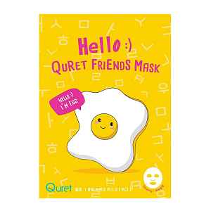 Quret Pleťová maska Hello Friends Žloutkový extrakt 25 g