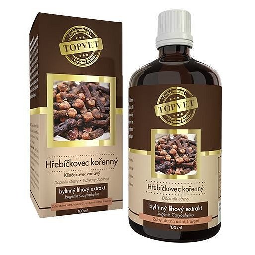 TOPVET Hřebíčkovec kořenný 100ml