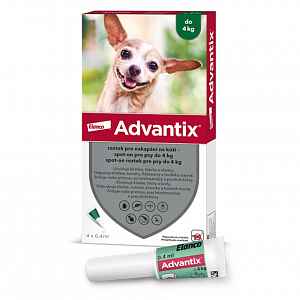 4x Advantix pro psy Spot On do 4kg