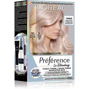 L’Oréal Paris Préférence Le Blonding Toner kyselý toner neutralizující mosazné podtóny odstín 02 Pearl Blonde 1 ks