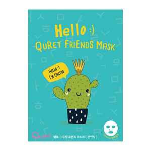 Quret Pleťová maska Hello Friends Kaktus 25 g