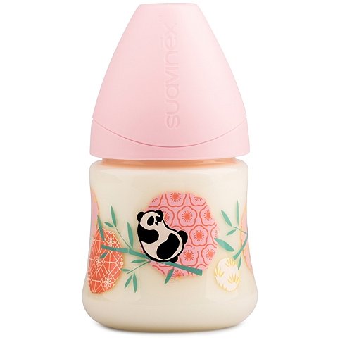 SUAVINEX Láhev 150 ml L T1S – růžová panda