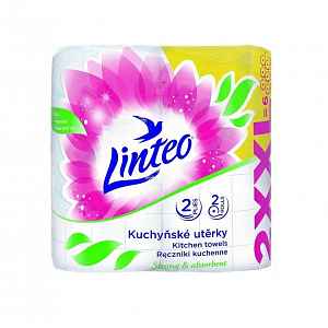 Kuchyňské utěrky LINTEO Satin 2-vrstvé 2ks XXL