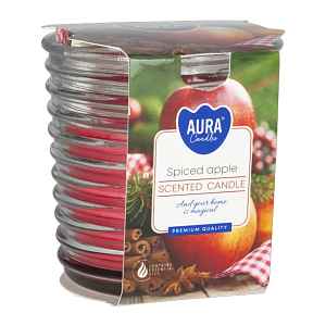Aura Vonná svíčka Spiced apple 140 g