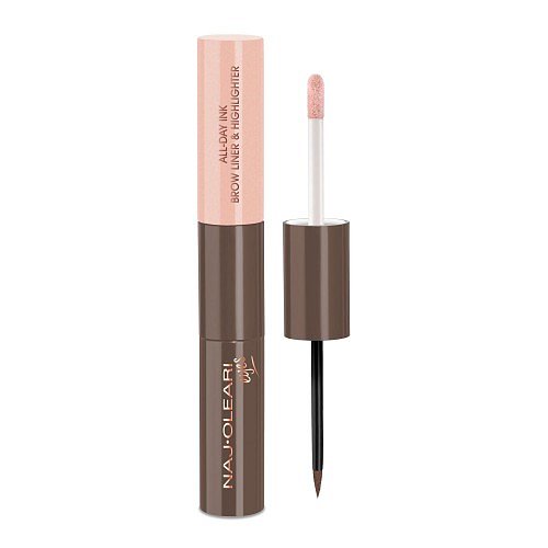 Naj-Oleari All-day Ink Brow Liner & Highlighter 02 browns 2,8 ml + 3,1 ml