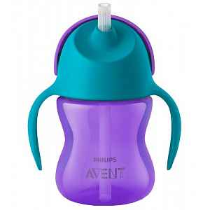 AVENT Hrnek s brčkem Bendy 200ml dívka