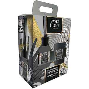 Sweet Home Collection Dárková sada aroma difuzéru se svíčkou Shades of Grey