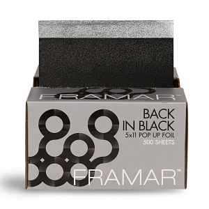 Framar Texturovaná fólie černá - Back in Black, 13x28cm 500ks