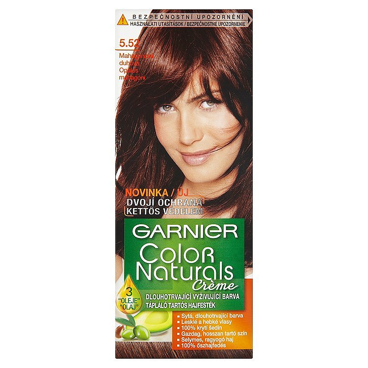 Garnier Color Naturals Crème dlouhotrvající vyživující barva mahagonová duhová 5.52