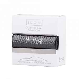Millefiori Icon Metal Shades Nero vůně do auta 47 g tmavě hnědá