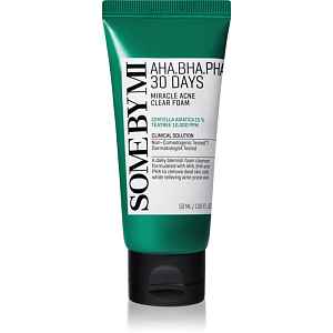 Some By Mi AHA∙BHA∙PHA 30 Days Miracle Acne Clear Foam hloubkově čisticí pěna pro problematickou pleť, akné 50 ml