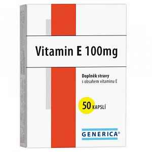 Generica Vitamin E 100 mg 50 kapslí