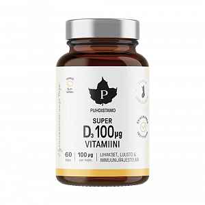 PUHDISTAMO Super vitamin D 4000iu 60 kapslí