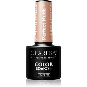 Claresa SoakOff UV/LED Color Perfect Nude gelový lak na nehty odstín 7 5 g