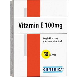 Generica Vitamin E 100 mg 50 kapslí