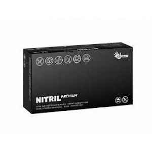 Nitrilové rukavice Nitril Premium vel. L 100ks - černé, nepudrované