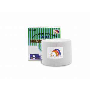 TEMTEX kinesio tape Classic, bílá tejpovací páska 5cm x 5m