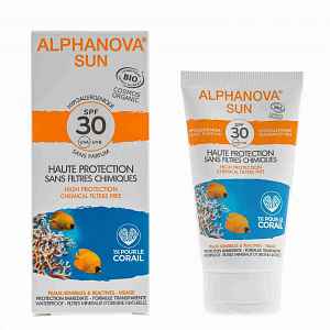 Alphanova Opalovací krém na obličej BIO SPF30 50g