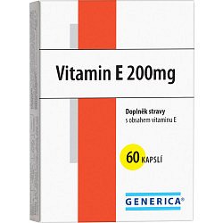 Generica Vitamin E 200 mg 60 kapslí