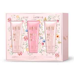 Grace Cole Dárková sada krémů na ruce Pivoňka, Broskev & Malina 3x50 ml